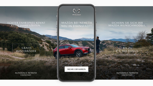 Mockup für Mazda Austria von pixelpoint