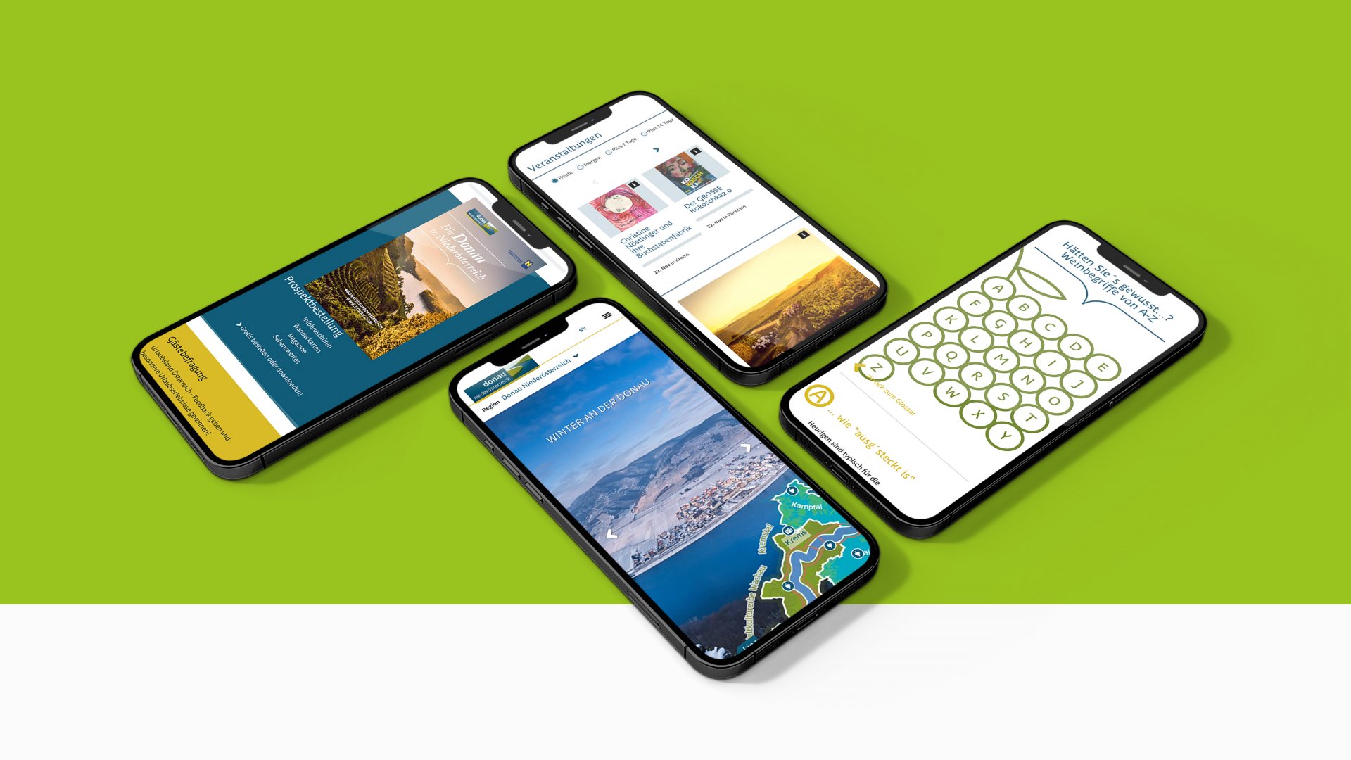 Donau Niederösterreich - Handy Mockups von pixelpoint