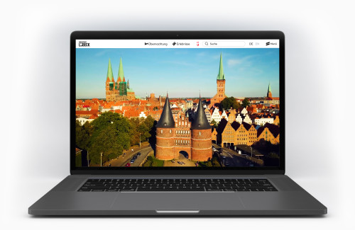 Screenshot vom pixel Webdesign für die Hansestadt Lübeck