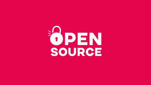 Headergrafik für Blogbeitrag "Open Source" mit stilisiertem O als geöffnetes Schloss, Symbol für Offenheit des Systems